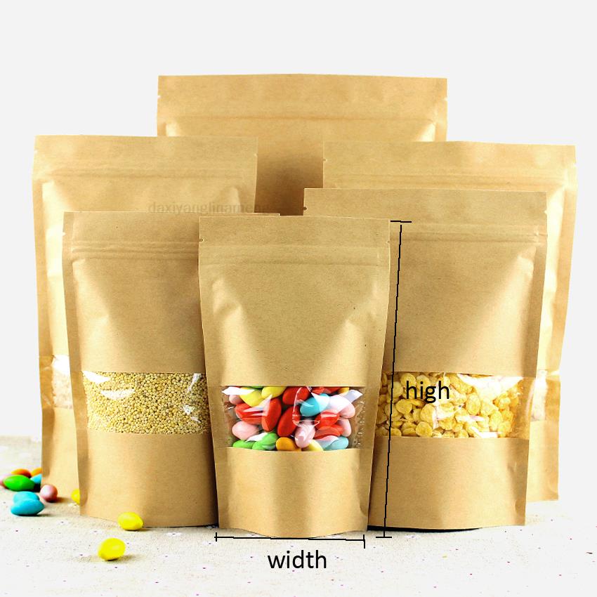 Zebra Food Storage - 50/100 pièces, sachets à fenêtre en