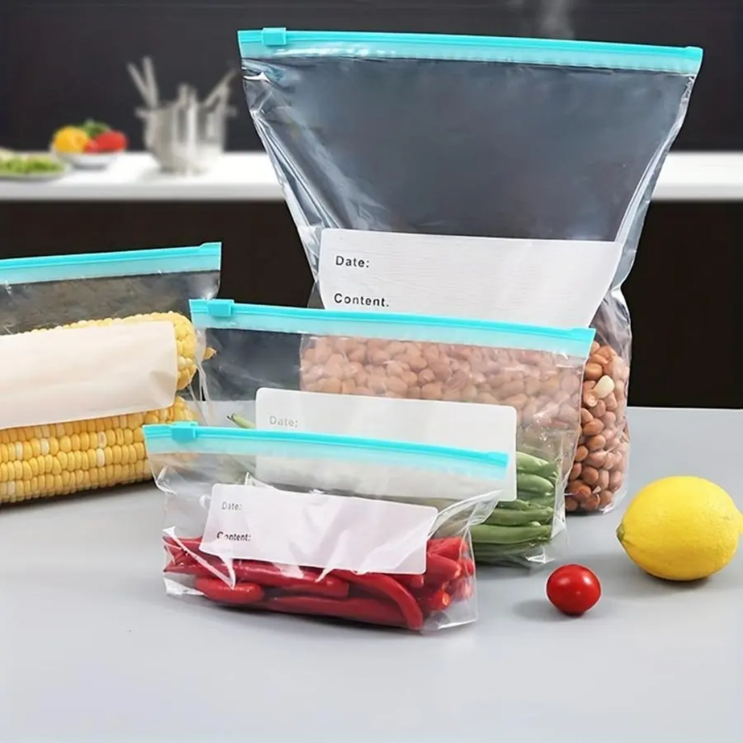Food Storage Essentials - 60 sacs réutilisables pour réfrigérateur, sacs