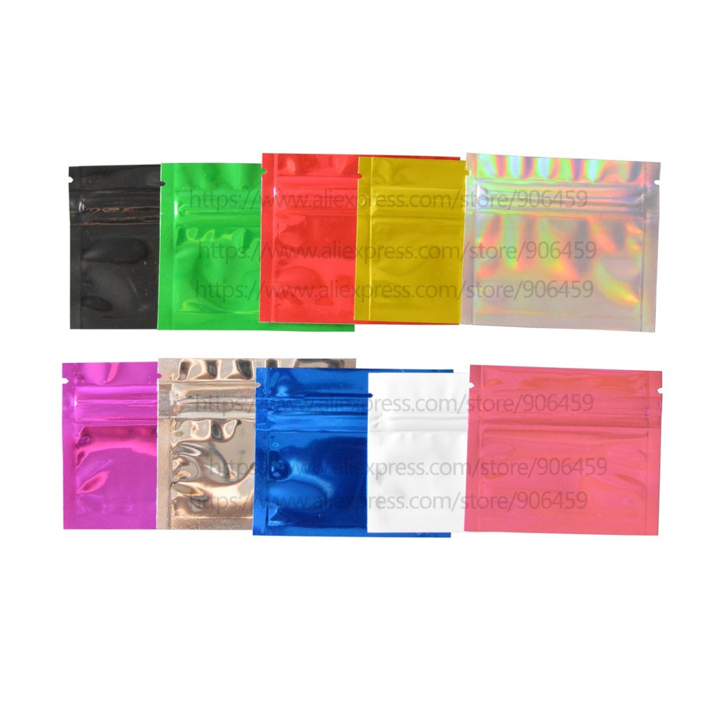 Food Storage Bags Zip Lock Pouch - Sacs en aluminium colorés à fermeture