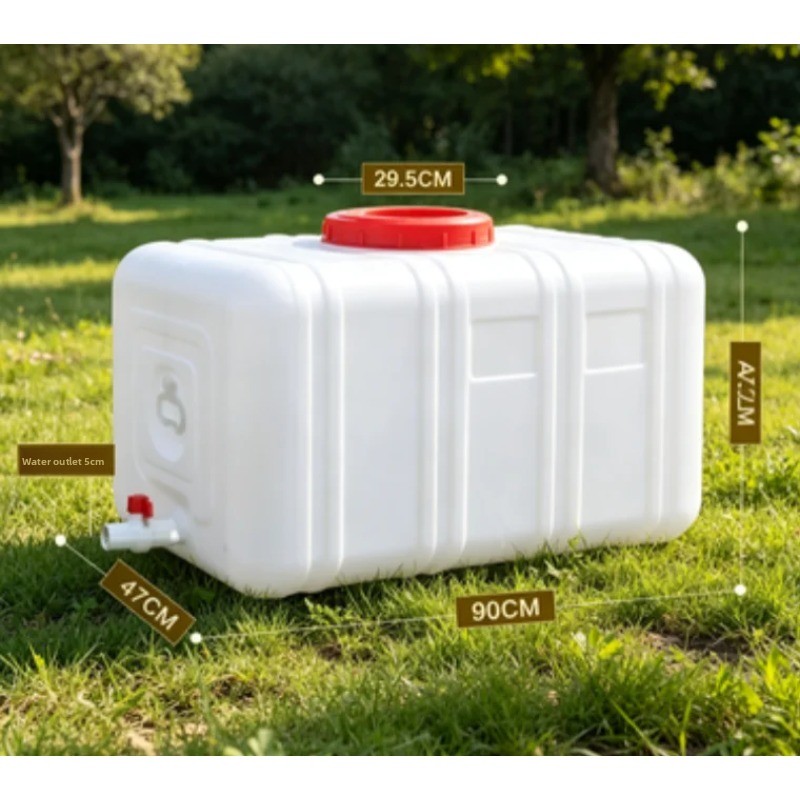 Food Storage Reserve - Réservoir d'eau horizontal en plastique de