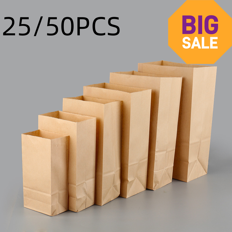 25/50 sacs en papier kraft mar - Zebra Food Storage avis et prix