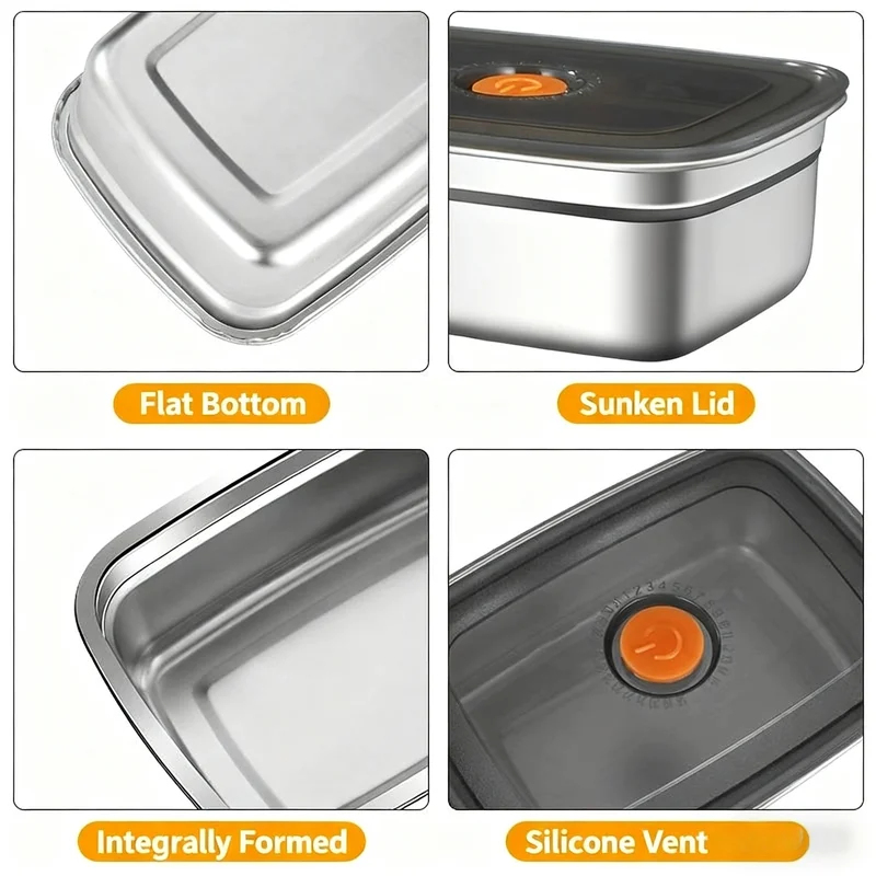 Boîte à bento en acier inoxyda - Food Storage Box Large avis et prix
