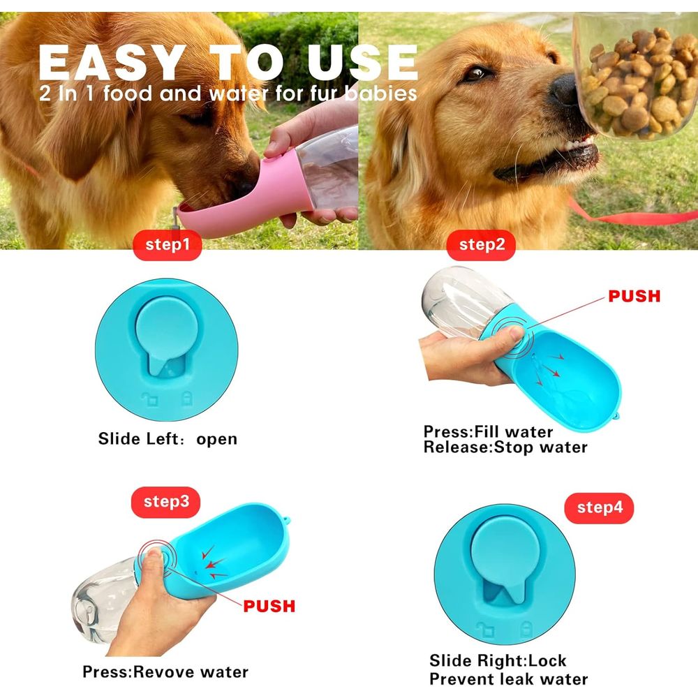 Bouteille d'eau pour chien ave - Food Storage Essentials avis et prix