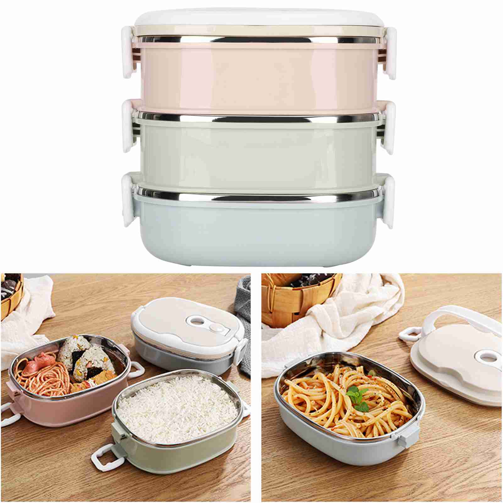 Boîte à déjeuner multicouche,  - Food Storage Box Large avis et prix