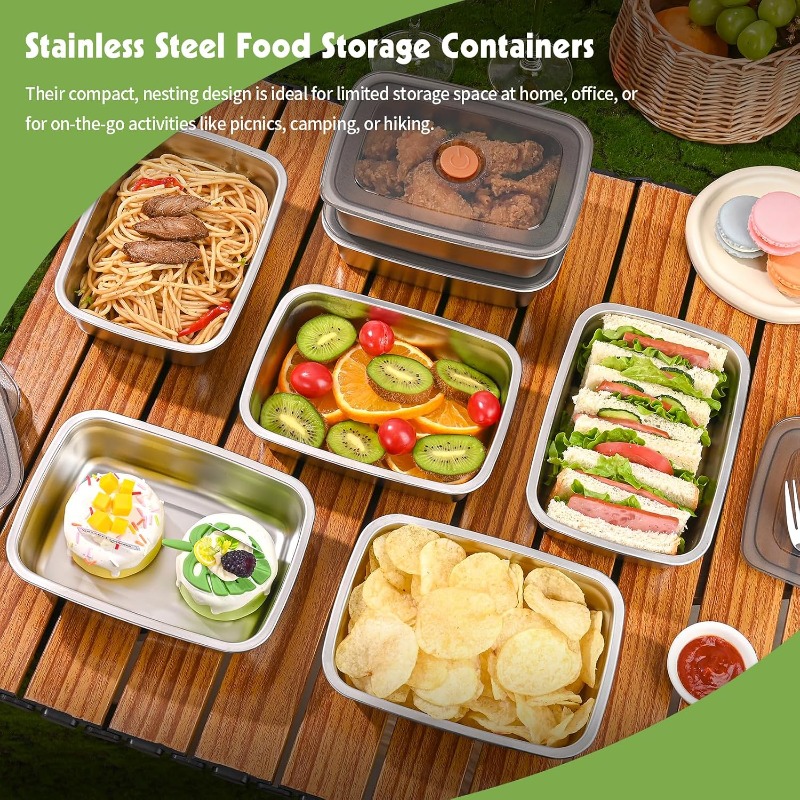 Boîte à bento en acier inoxyda - Food Storage Box Large avis et prix