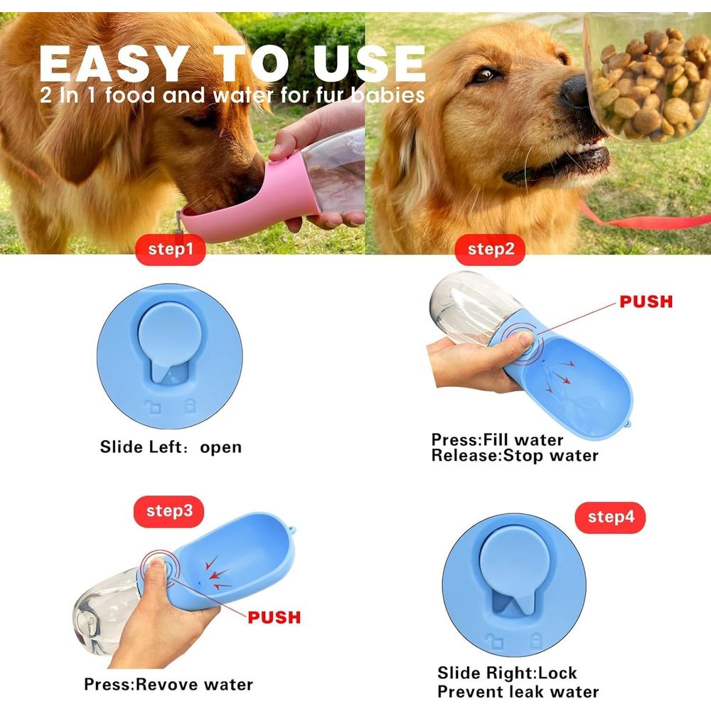 Bouteille d'eau pour chien ave - Food Storage Essentials avis et prix